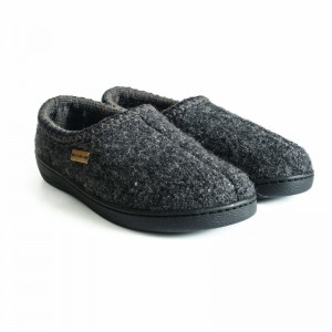 Men Haflinger Atb Slippers Grey | LND061529