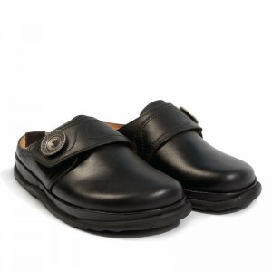 Men Haflinger Charlotte Clogs Black | YLX246897