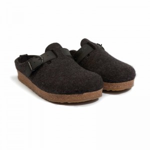 Men Haflinger Gzb Slippers Grey | BDC380629