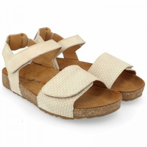 Women Haflinger Ellie Sandals Beige | IGH345861