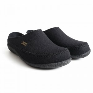 Women Haflinger Fletcher Slippers Black | SGI130678