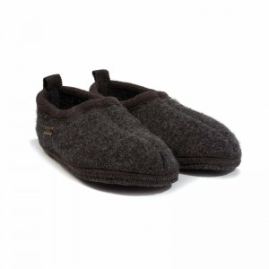 Women Haflinger Freddie Slippers Grey | RLN014298