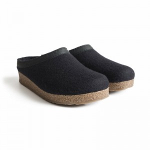 Women Haflinger Gzl Clogs Black | XNZ294678