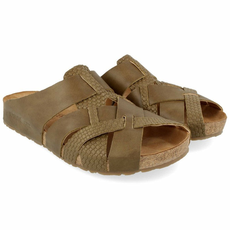 Men Haflinger Dana Sandals Khaki | FKL359847