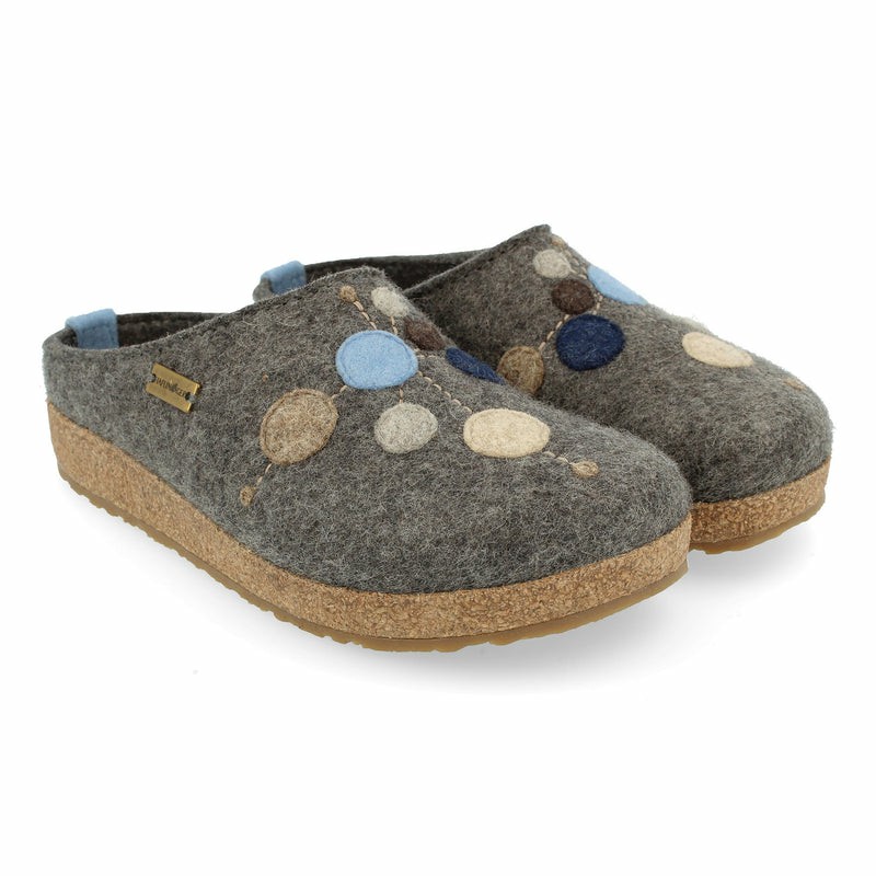 Men Haflinger Faible Clogs Grey | GVS348196