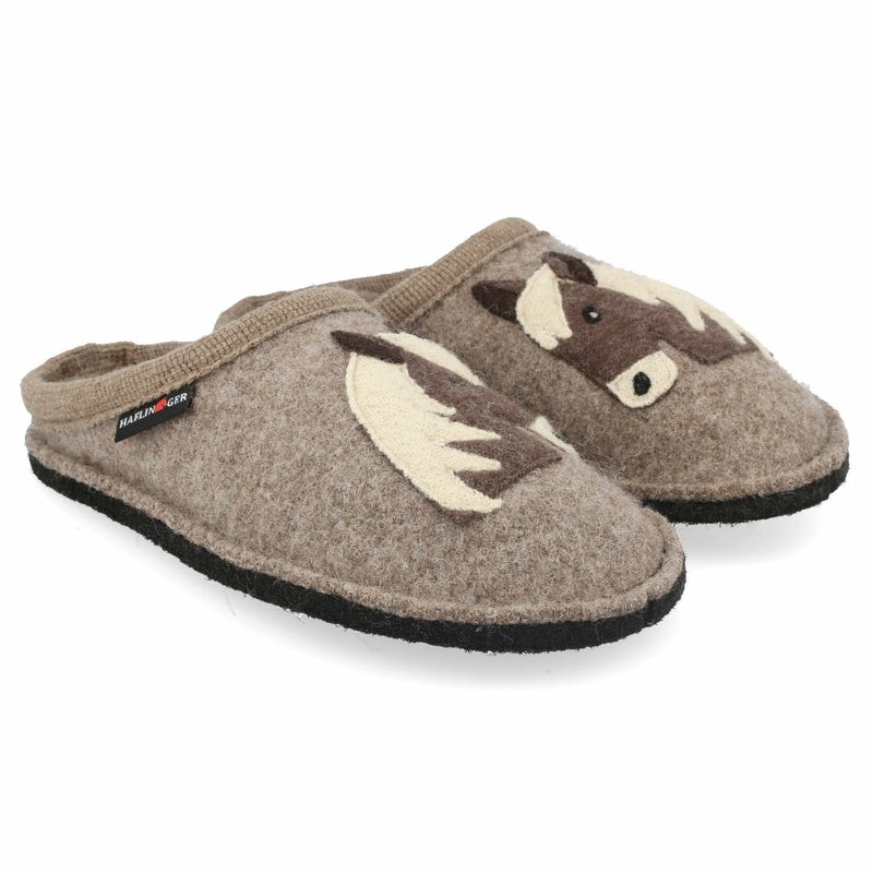 Men Haflinger Poni Slippers Brown | NRY478913