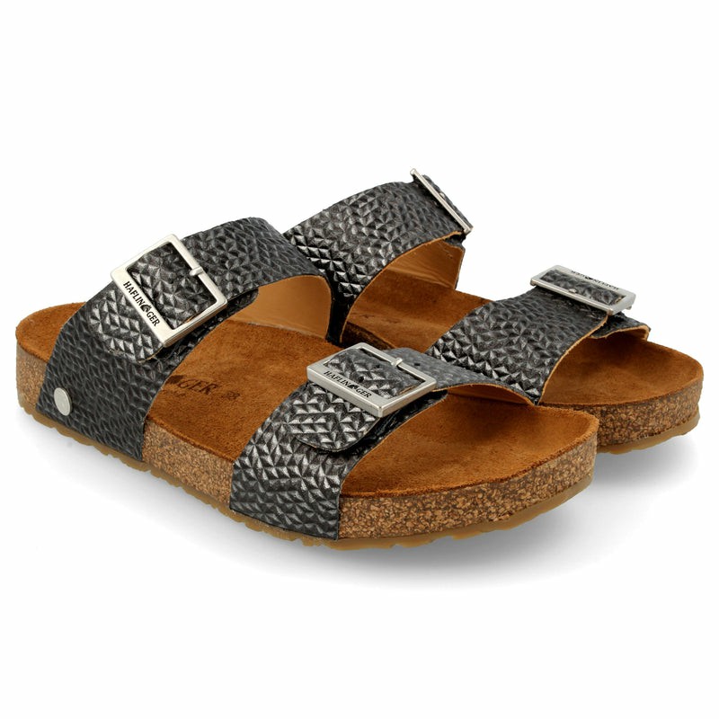 Women Haflinger Andrea Sandals Black | RYS271508