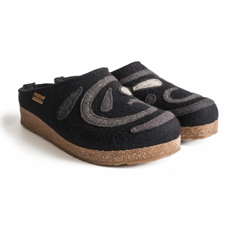 Women Haflinger Harmony Clogs Black | TZW489731